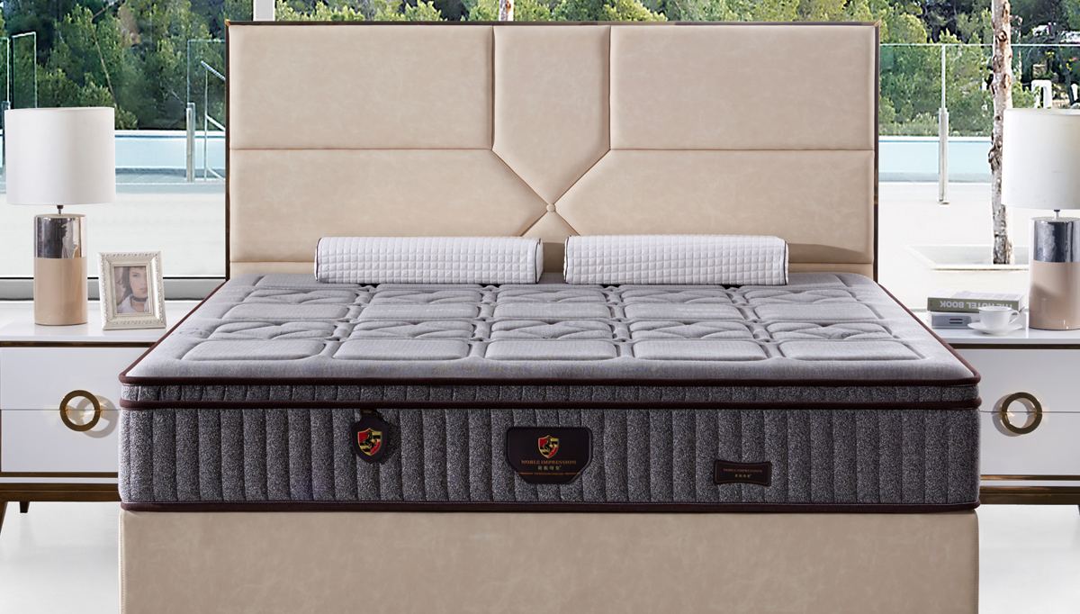 Jinmeimeng 28 cm thick natural latex mattress 9-zone independent spring mattress
