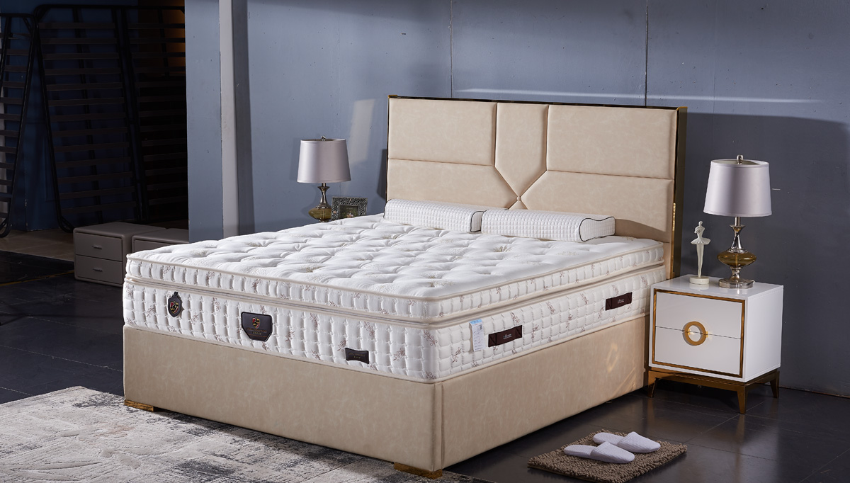Chinese Dream 36 cm thick natural latex mattress 9-zone independent spring mattress
